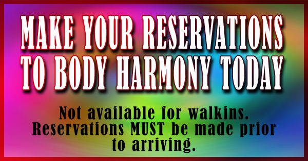 No Walk Ins Cabin Massages near Beavers Bend and Broken Bow Oklahoma